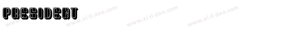 President字体转换
