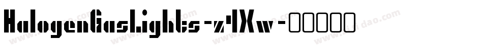 HalogenGasLights-z4Xw字体转换