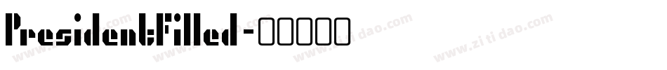 PresidentFilled字体转换