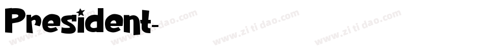 President字体转换