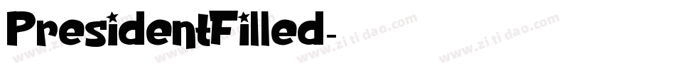 PresidentFilled字体转换