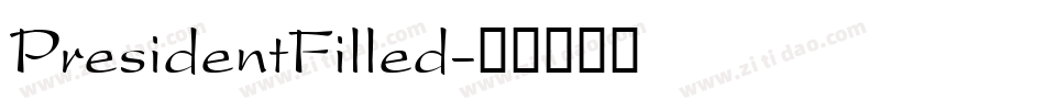 PresidentFilled字体转换