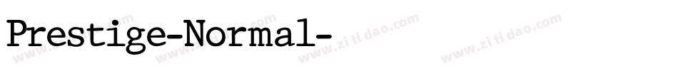 Prestige-Normal字体转换