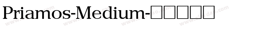 Priamos-Medium字体转换