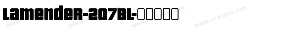 Lamender-2O7Bl字体转换
