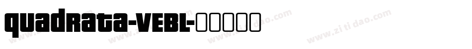 Quadrata-VEBl字体转换