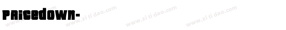 Pricedown字体转换