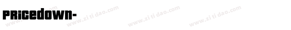 Pricedown字体转换