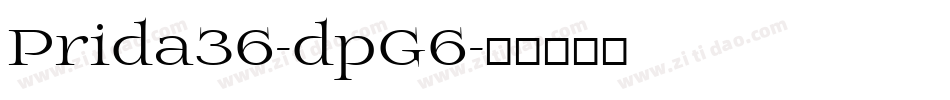 Prida36-dpG6字体转换
