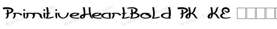 PrimitiveHeartBold-PK7KE字体转换