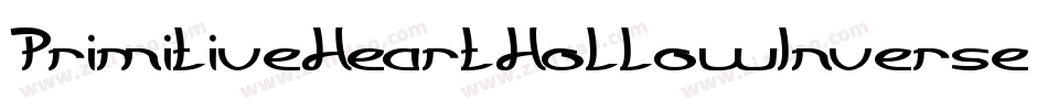 PrimitiveHeartHollowInverse-gxjx6字体转换