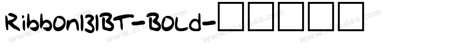 Ribbon131BT-Bold字体转换
