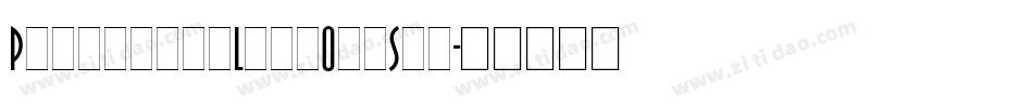 PritchardLineOutStd字体转换
