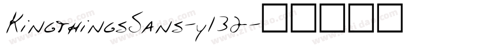 KingthingsSans-y132字体转换