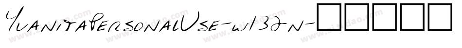 YuanitaPersonalUse-w132n字体转换