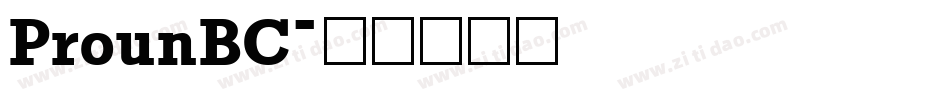 ProunBC字体转换