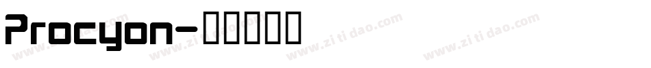 Procyon字体转换