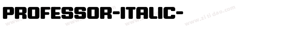 Professor-Italic字体转换