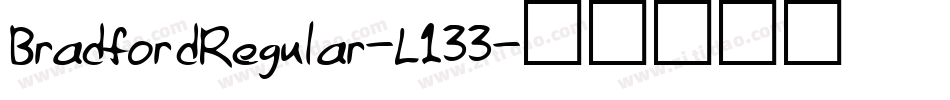 BradfordRegular-L133字体转换