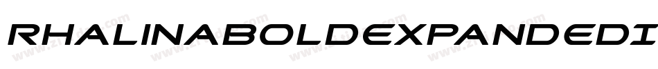 RhalinaBoldExpandedItalic-KxoA字体转换 RhalinaBoldExpandedItalic-KxoA字体转换