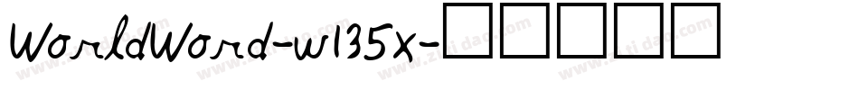 WorldWord-w135x字体转换