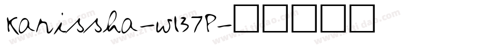 Karissha-w137P字体转换