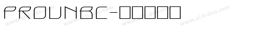 ProunBC字体转换