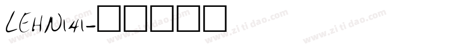 LEHN141字体转换