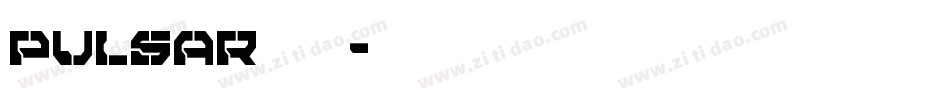 Pulsar转换器字体转换
