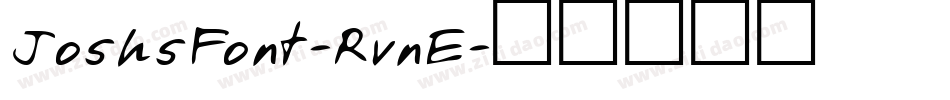 JoshsFont-RvnE字体转换