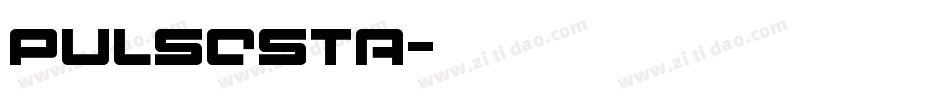PULSESTA字体转换