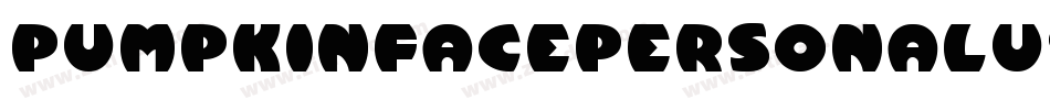 PumpkinFacePersonalUse-gxpAR字体转换