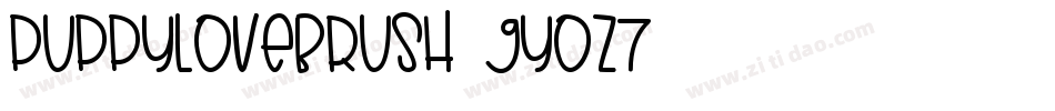 PuppyLoveBrush-9Yoz7字体转换