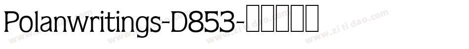 Polanwritings-D853字体转换