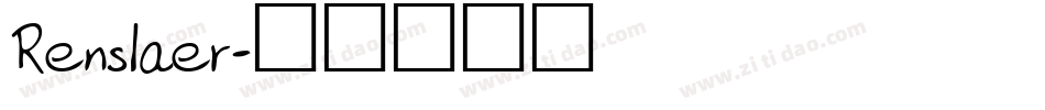 Renslaer字体转换