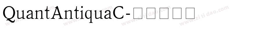 QuantAntiquaC字体转换