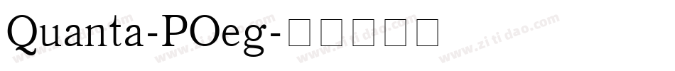 Quanta-POeg字体转换