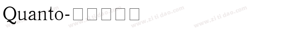 Quanto字体转换