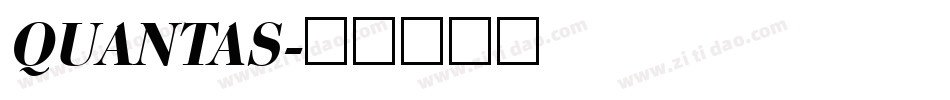 QUANTAS字体转换