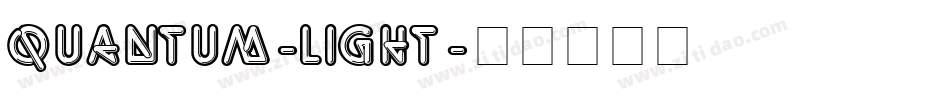 Quantum-Light字体转换