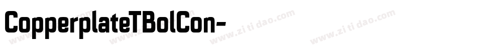 CopperplateTBolCon字体转换
