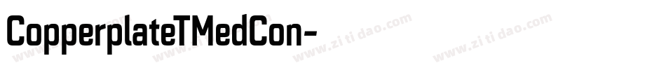 CopperplateTMedCon字体转换