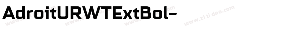 AdroitURWTExtBol字体转换
