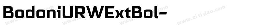 BodoniURWExtBol字体转换