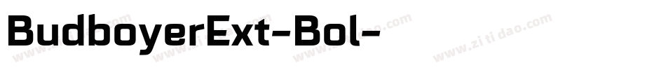 BudboyerExt-Bol字体转换