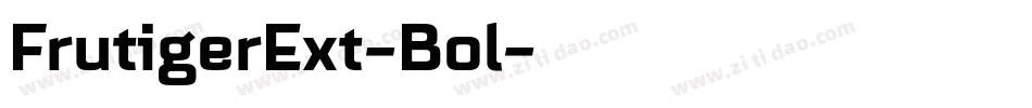 FrutigerExt-Bol字体转换