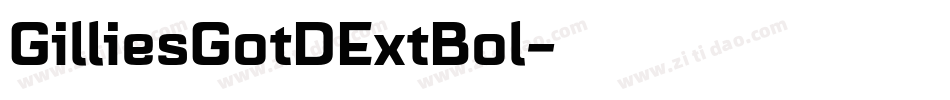 GilliesGotDExtBol字体转换