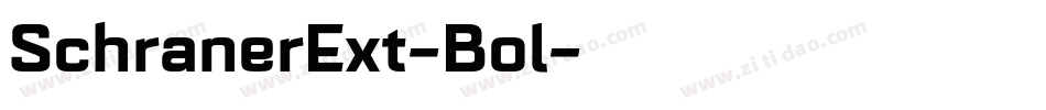 SchranerExt-Bol字体转换