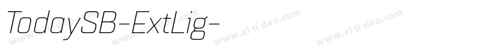 TodaySB-ExtLig字体转换