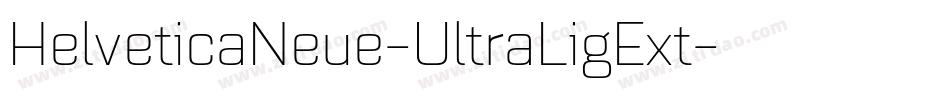 HelveticaNeue-UltraLigExt字体转换